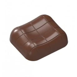 Moule Chocolat Rectangle Rayé 35x31 Mm (x21) Chocolat Form