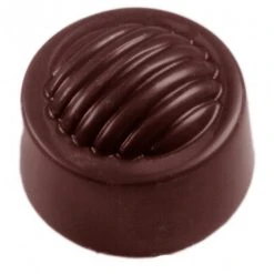 Moule Chocolat Rond Strié (x32) Chocolate World