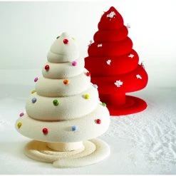 Moule Chocolat Sapin De Noël Spiral Ø 16 X H 21 Cm (x2) Pavoni