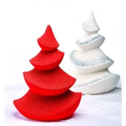 Moule Chocolat Sapin De Noël Wave Ø 16 X H 20 Cm (x2) Pavoni