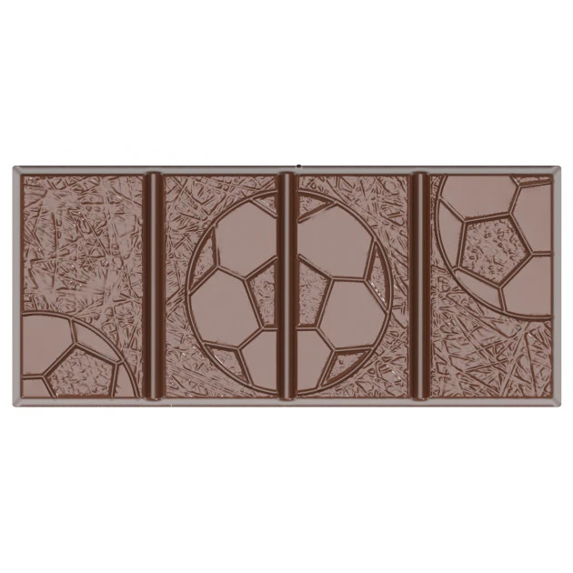 Moule Chocolat Tablette Football 11,4 X 5 Cm X H 0,95 Cm (x4) Chocolate World â Image 2
