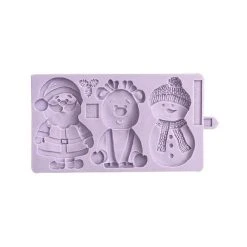 Moule En Silicone 3 Personnages De Noël Karen Davies