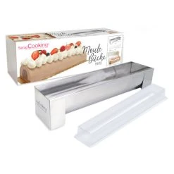 Moule Inox Bûche + Insert Offert Scrapcooking