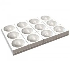 Moule Silicone 12 Demi-Sphères 11,5 X H 5,75 Cm Silikomart Professional