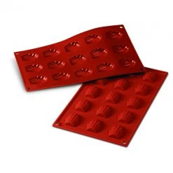 Moule Silicone 15 Madeleines 4,4 X 3,4 Cm Silikomart
