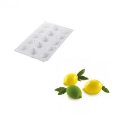 Moule Silicone 15 Mini Citrons 58 X 38 X H27 Mm 30ml SilikoMart Professional