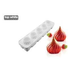 Moule Silicone 5 Sphères Torsadées Russian Tale 125ml Silikomart Professional