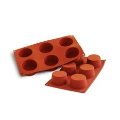 Moule Silicone Muffins 6,9 Cm X H 3,5 Cm (x6) Silikomart