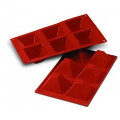Moule Silicone 6 Pyramides 7,1 Cm X H 4 Cm Silikomart