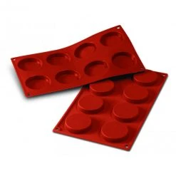 Moule Silicone 8 Florentins 6 Cm X H 1,2 Cm Silikomart