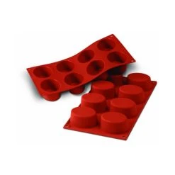 Moule Silicone 8 Ovales 7,5 X 5,5 Cm Silikomart