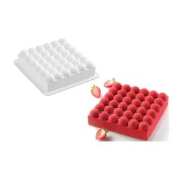 Moule Silicone Carré Bubble Silikomart Professional