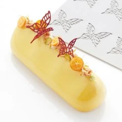 Moule Silicone Gourmand Petit Papillon 4 X 3,9 X H 0,2 Cm (x8) Pavoni