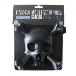 PATISDECOR Moule Silicone Halloween Crâne 3D 17 Cm Patisdécor