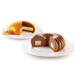 Moule Silicone Inserts Ronds Ø 17,6 Cm (x3) Silikomart 3D Design