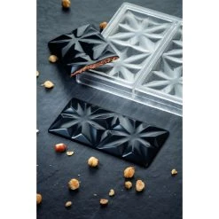 Moule Tablette Chocolat Edelweiss 15,5 X 7,7 Cm X H 1 Cm (x3) Pavoni