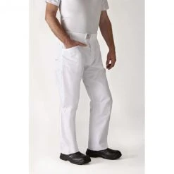 Pantalon De Cuisine Mixte Blanc ARENAL T.4 Robur