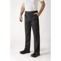 Pantalon De Cuisine Mixte Noir TIMEO T.36 Robur