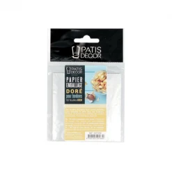 PATISDECOR Papier Doré Pour Emballage Bonbon Patisdécor (x50)