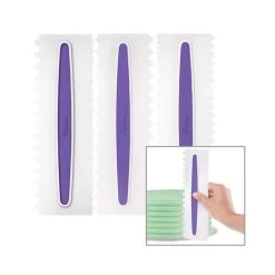 Peigne Pour Glaçage 22.8x7.6 Cm (x3) Wilton