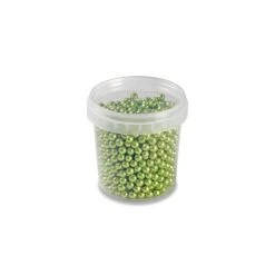 Perles En Sucre Vert Métallisé Ø 4 Mm 120 G Pavoni