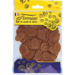 Petits Œufs Azyme Marron 2,8 X 1,8 Cm Florensuc