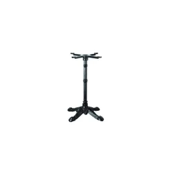 Pied De Table Base 4 Branches En Fonte Epoxy Noire Retro Lyrose