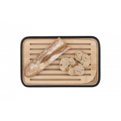 Planche Ă Pain Bambou 28 X 18 Cm Noir Pebbly