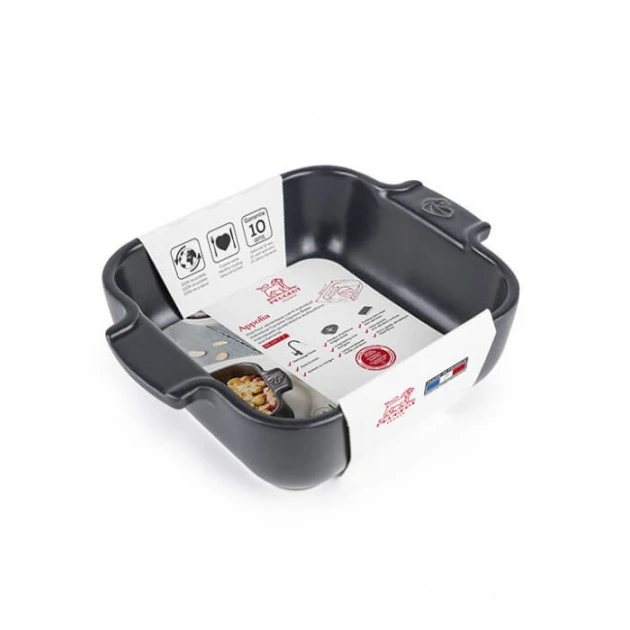 Plat à Four Carré En Céramique Appolia 18 Cm Ardoise Peugeot – Image 2