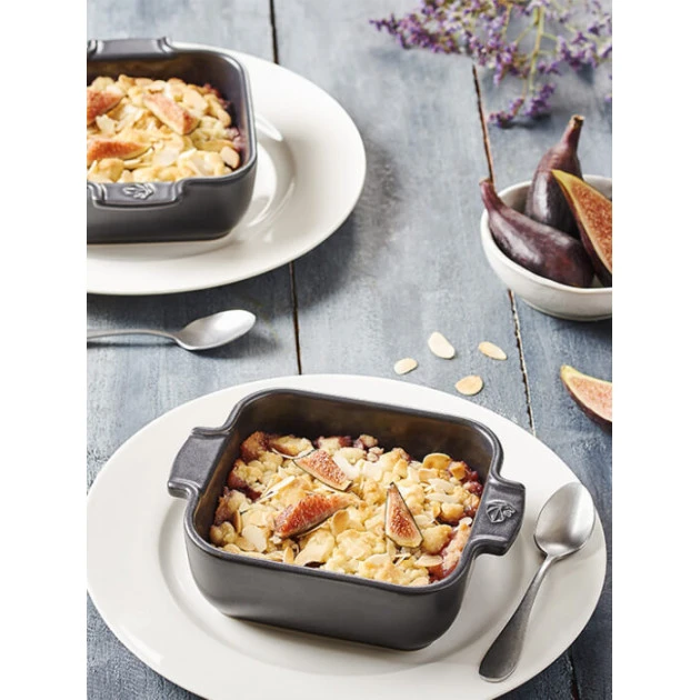 Plat à Four Carré En Céramique Appolia 18 Cm Ardoise Peugeot – Image 3