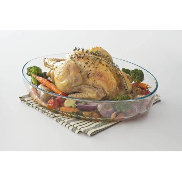 Plat à Four En Verre Ovale 25 X 17 Cm 1,6 L Classic Pyrex – Image 2