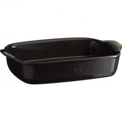 Plat à Four Rectangulaire En Céramique 36 X 22,5 Cm Fusain Emile Henry