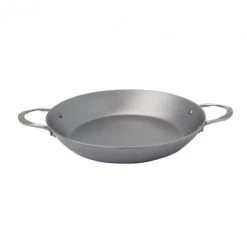 Plat à Paella à 2 Anses Inox 32 Cm Minéral B Element De Buyer