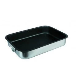 Plat à Rôtir Inox Antiadhérent 30 X 22 Cm X H 6 Cm Ibili