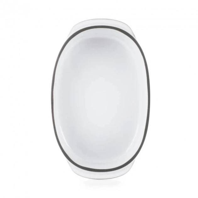 Plat Oblong Blanc Cumulus 19 X 13 Cm Caractère Culinaire Revol – Image 2