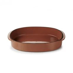 Plat Oblong Cannelle 34 X 25 Cm Caractère Culinaire Revol