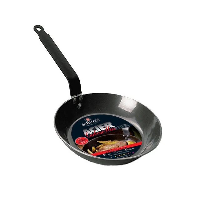 Poêle Lyonnaise Carbone Plus Ø 20 Cm De Buyer - Poêle à Frire Ronde – Image 2