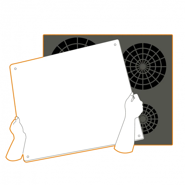 Protection Plaque De Cuisson En Verre 57 X 50 Cm Noir Pebbly – Image 3