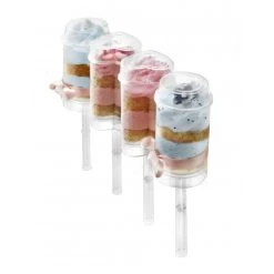 Push Up Cakes Ø 5 Cm X H 9,5 Cm (x4) Ibili