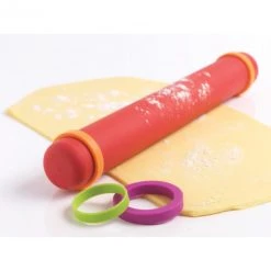 Mastrad Rouleau à Pâtisserie Ajustable Rouge 41 Cm