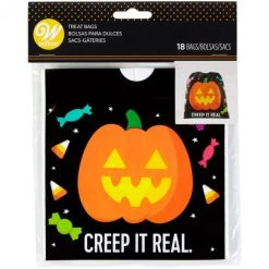 Sachet Bonbon Citrouille 15 X 15 Cm (x18) Wilton