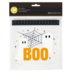 Sachet Bonbon FantĂ´mes Boo 20 X 17 Cm (x20) Wilton