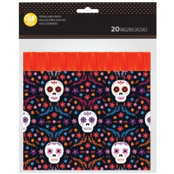 Sachet Bonbon Fête Des Morts Mexique Halloween Wilton (x20)