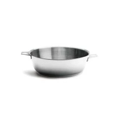 Sauteuse Bombée Tout Inox Sans Queue Ø 24 Cm Twisty De Buyer