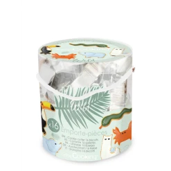 Seau 16 Emporte-Pièces Thème Animaux Wild Scrapcooking