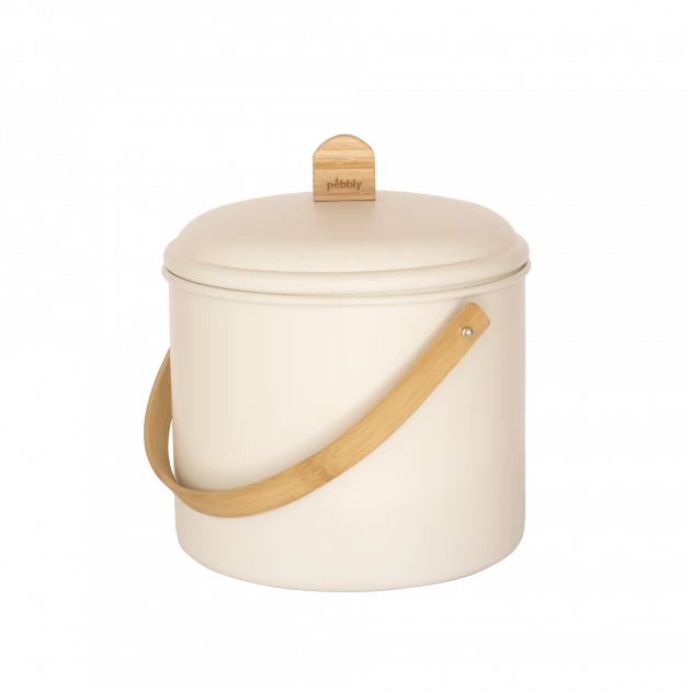 Seau à Compost Crème 7 L Pebbly