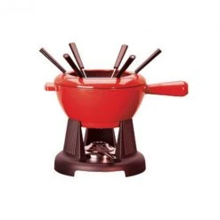 Service à Fondue Manche Fonte Cerise (rouge) Le Creuset