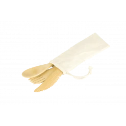 Set 3 Couverts En Bambou Pebbly