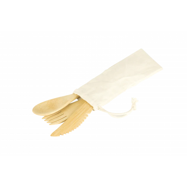 Set 3 Couverts En Bambou Pebbly