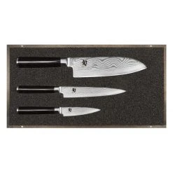 Set Couteau D'Office, Couteau Universel Et Couteau Santoku Shun Classic Damas Kai